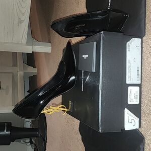 🥳MAKE AN OFFER🥳SAINT LAURENT YSL VERNICE CHIFFON OPYUM 110 HEEL.